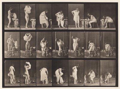 プレート493。トイレのその他のフェーズ、1872〜1885 作： Eadweard Muybridge