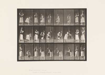 プレート516水瓶を使った様々な動き 作： Eadweard Muybridge