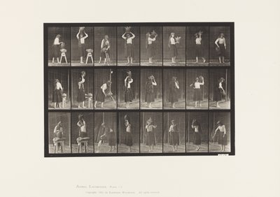 プレート517水瓶を使った様々な動き 作： Eadweard Muybridge