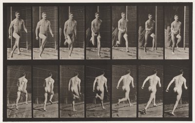 プレート66。ランニング 作： Eadweard Muybridge
