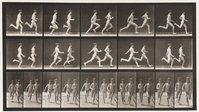 プレート69. 2つのモデルの実行、1872〜1885 作： Eadweard Muybridge