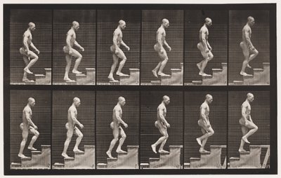 プレート91。上り階段 作： Eadweard Muybridge