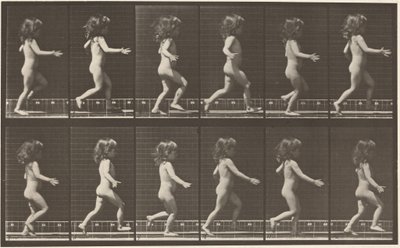 プレート番号469走る子供、1887年（写真） 作： エドワード・マイブリッジ