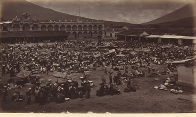 プラザと総督の宮殿 - アンティグア デ グアテマラ 作： Eadweard Muybridge
