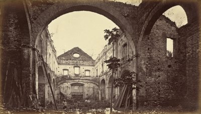 サント・ドミンゴ＝パナマ教会跡、1875年、1877年出版（写真） 作： エドワード・マイブリッジ