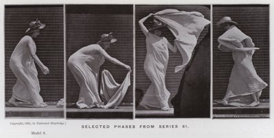 動いている人物：シリーズ61から選択されたフェーズ 作： Eadweard Muybridge