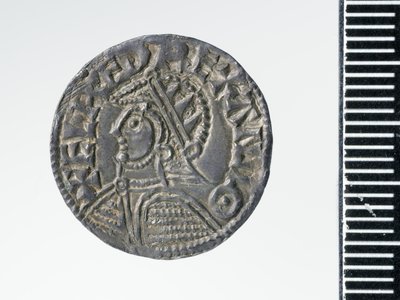 Æthelred IIのペニー、ロンドン造幣局、978年（銀）（3706819の裏面 作： Ealdgar Ealdgar