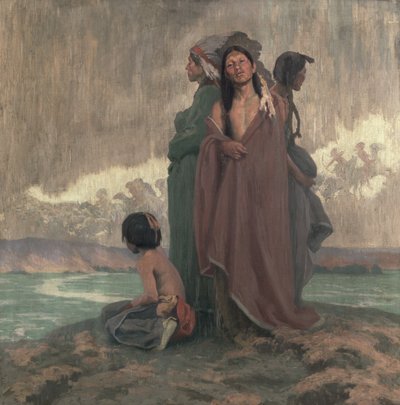 過去のビジョン 作： Eanger Irving Couse