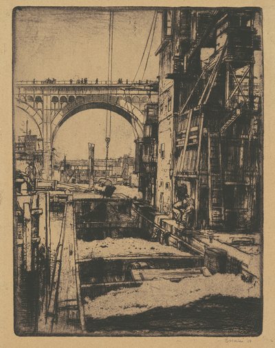 高架橋、石炭ポケット 作： Earl Horter