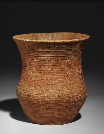 バドヒルズのラドリーにある墓からの鐘のビーカー、紀元前2500年から2150年（粘土）（3073366も参照） 作： Early Bronze Age