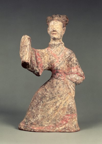 男性ダンサーの図、墓の加工品、東漢時代、25-220（陶器） 作： Eastern Han Dynasty Chinese School