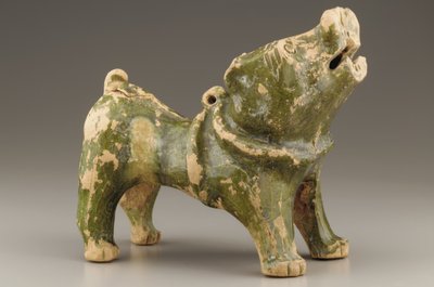 吠える犬の墓図、1〜3世紀初頭（セラミック） 作： Eastern Han Dynasty Chinese School