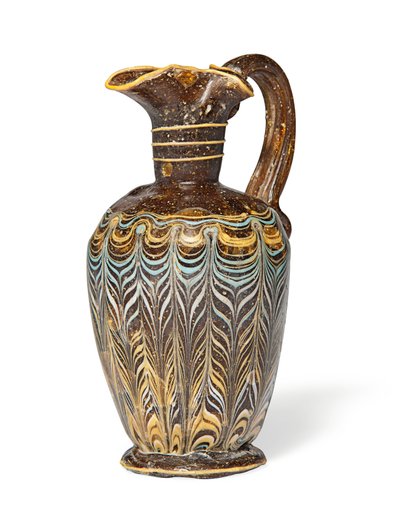 Oenochoe formado por núcleo grego, século II a I aC (vidro pintado) 作： Eastern Mediterranean School