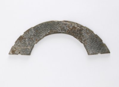 黄、長沙、湖南省、紀元前4〜3世紀のヒスイ型の薄いプラーク 作： Eastern Zhou Dynasty Chinese School