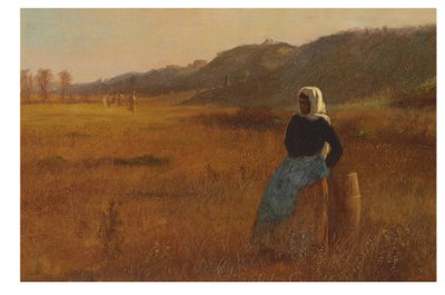 今日の締めくくりとして、c.1878-80（船内の油） 作： Eastman Johnson