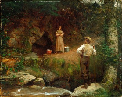 初期の恋人 作： Eastman Johnson