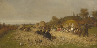 ナンタケット島のハスチビー、1876 作： Eastman Johnson