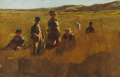 畑で、1878年から80年 作： Eastman Johnson