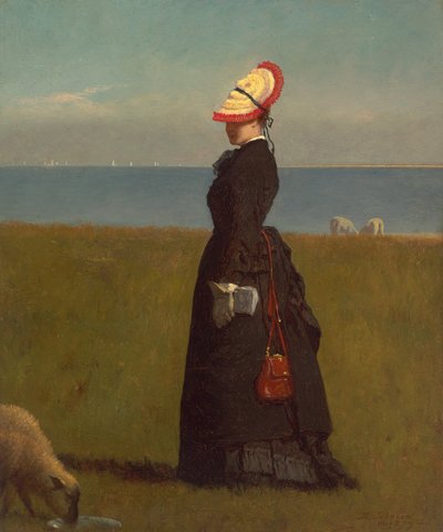 ラムズ、ナンタケット 作： Eastman Johnson