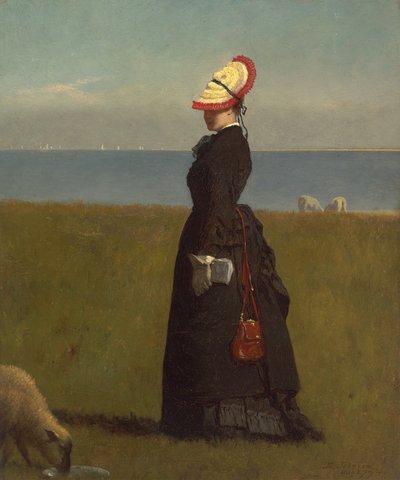 ラムズ、ナンタケット 作： Eastman Johnson