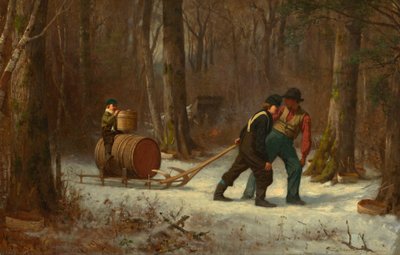 キャンプに向かう途中、1873 年。 作： Eastman Johnson