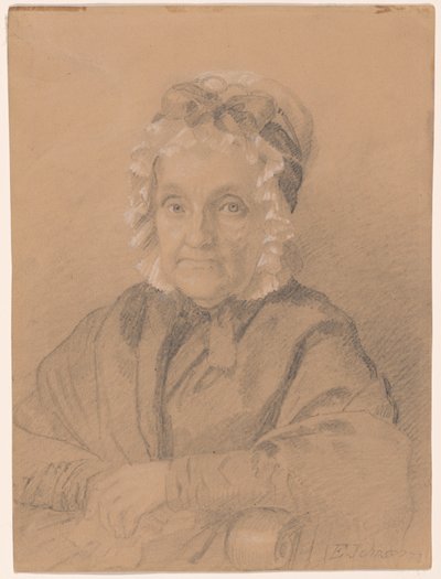 ジェレマイア・チャンドラー夫人の肖像 作： Eastman Johnson
