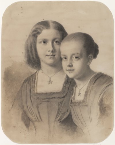 Woltera Geertruida、Limburg Stirum 伯爵夫人と Frederika Augusta 伯爵夫人の肖像 作： Eastman Johnson
