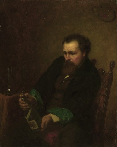 自画像、1863 作： Eastman Johnson