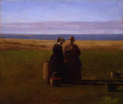 会話、1879 作： Eastman Johnson