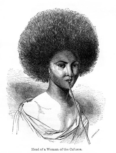 カフソスの女の頭、1848年。 作： Ebenezer Landells