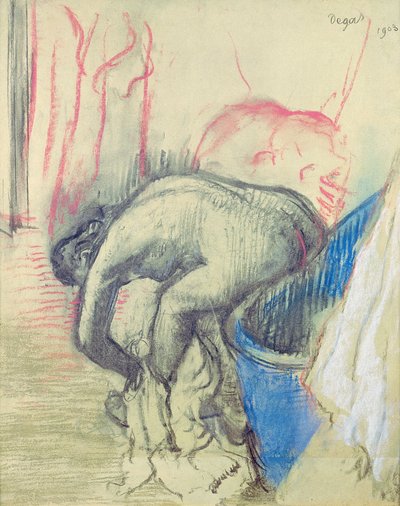お風呂の後 作： Edgar Degas