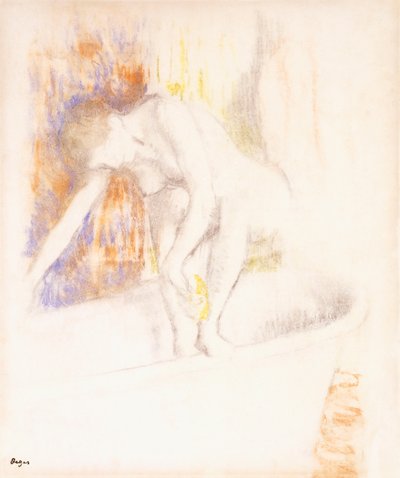 入浴後、1890-1900 作： Edgar Degas