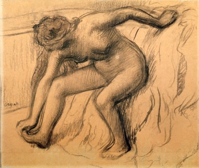 入浴後、1892年。 作： Edgar Degas