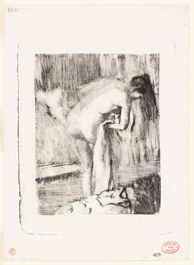 風呂上がりII 作： Edgar Degas