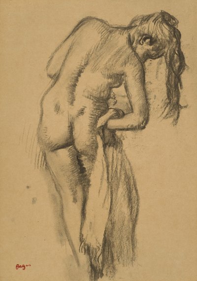 入浴後、1891-92年 作： Edgar Degas