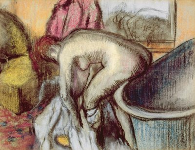 入浴後、1895年頃 作： Edgar Degas