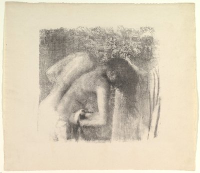 バス大版の後、1891-92。 作： Edgar Degas