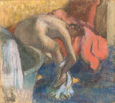 入浴後、足を乾かす女性 作： Edgar Degas