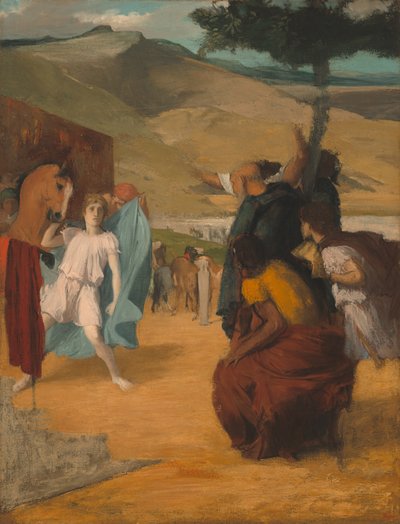 アレクサンダーとブケファルス 作： Edgar Degas