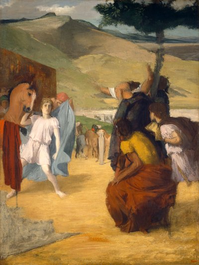 アレクサンダーとブチェファルス、1861-2 作： Edgar Degas