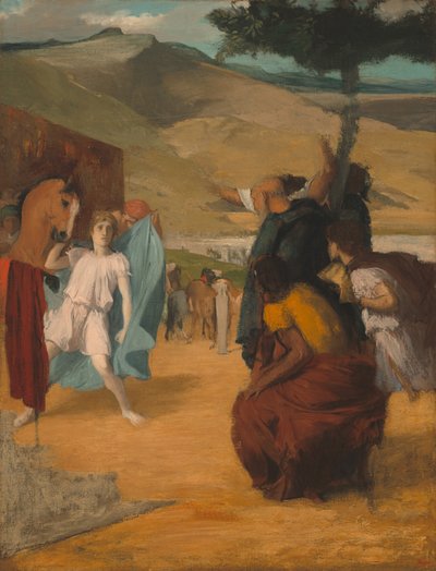 アレクサンダーとブケファルス、18611862。 作： Edgar Degas