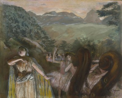 バレエ後のアリア 作： Edgar Degas