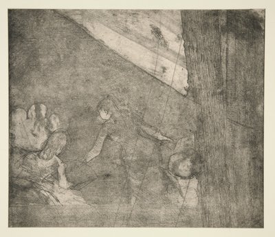 アンバサダーで、1877年頃（エッチング、アクアチント、ドライポイント） 作： Edgar Degas