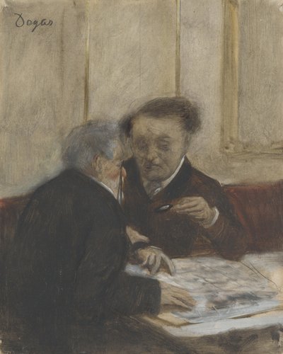 カフェシャトーダンでc。 1870 作： Edgar Degas