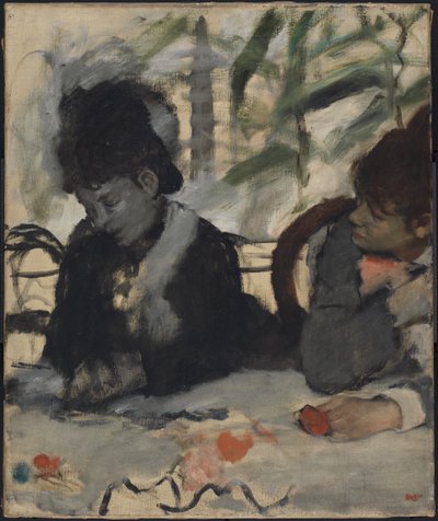 カフェにて 作： Edgar Degas