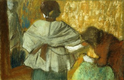 クトゥリエールでは、フィッティング。シェラクトゥリエール、L "エッセイ、1882年 作： Edgar Degas