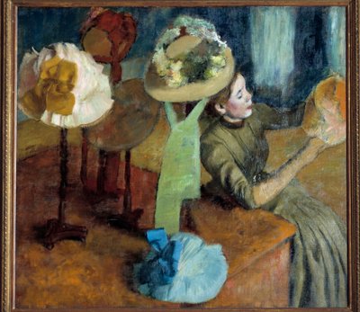 ミリナーズ（またはミリナリーショップ）で 作： Edgar Degas