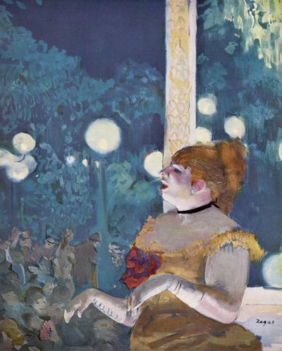 カフェ・コンサート：シャンソン・デュ・チエン 作： Edgar Degas
