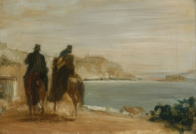 海へセーリング。 1860年頃 作： Edgar Degas
