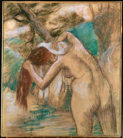 水辺の水浴び 作： Edgar Degas